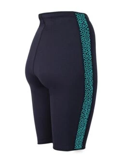 Two Bare Feet Womens Silicone Print Series 2.5mm Neoprene Wetsuit Shorts (Black/Mint) -Surfboards Sales silicone series mint 6 2