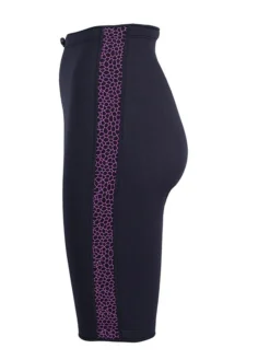 Two Bare Feet Womens Silicone Print Series 2.5mm Neoprene Wetsuit Shorts (Black/Raspberry) -Surfboards Sales silicone series raspberry 3 1