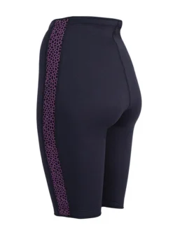 Two Bare Feet Womens Silicone Print Series 2.5mm Neoprene Wetsuit Shorts (Black/Raspberry) -Surfboards Sales silicone series raspberry 4 1