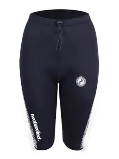 Two Bare Feet Womens Silicone Print Series 2.5mm Neoprene Wetsuit Shorts (Black/White)