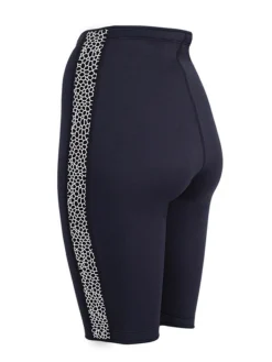 Two Bare Feet Womens Silicone Print Series 2.5mm Neoprene Wetsuit Shorts (Black/White) -Surfboards Sales silicone series white 4 1