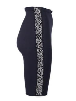 Two Bare Feet Womens Silicone Print Series 2.5mm Neoprene Wetsuit Shorts (Black/White) -Surfboards Sales silicone series white 7 1