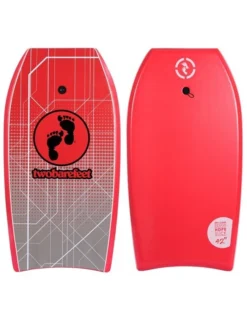 Two Bare Feet Space Double Bodyboard And Bag Bundle (Choice Of 33", 37", 41", 42", 44") -Surfboards Sales space front and back red 2