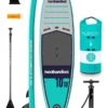 Two Bare Feet Sport Air (Allround XL) 10'10" X 33" X 6" Inflatable SUP Starter Pack (Teal)