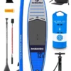 Two Bare Feet Sport Air (Touring) 12'0" X 33" X 6" Inflatable SUP Ultimate Pack (Blue)
