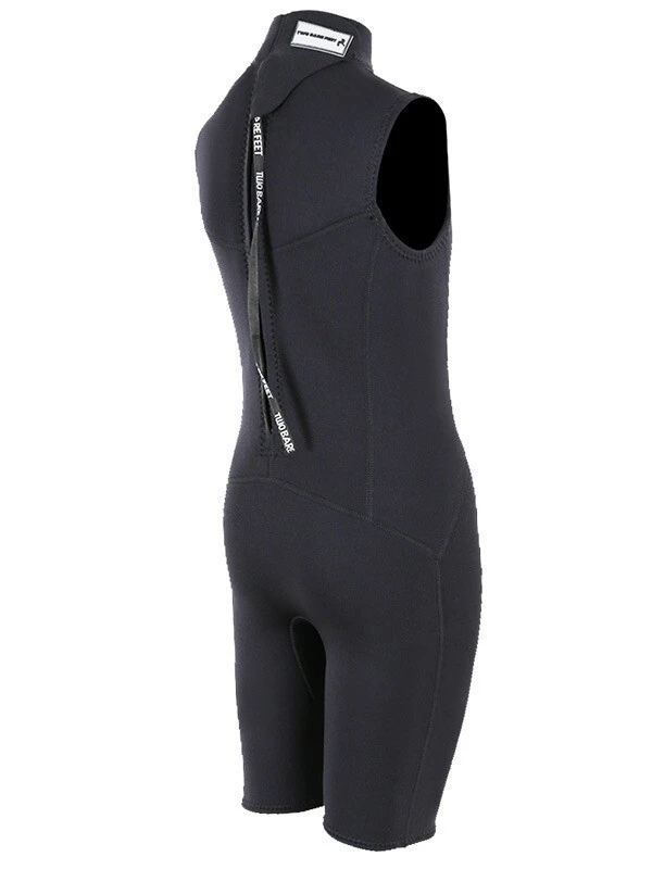 Two Bare Feet Thunderclap 2.5mm Junior Sleeveless Shorty Wetsuit (Black) 6 Two Bare Feet Thunderclap 2.5mm Junior Sleeveless Shorty Wetsuit (Black) - Image 6