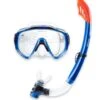 Two Bare Feet Adult Silicone Snorkel & Mask Set 2 (Blue)
