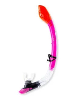 Two Bare Feet Dry Top Silicone Snorkel (Pink)