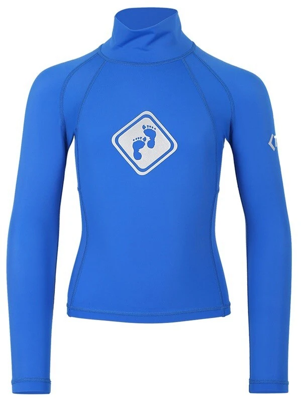 Two Bare Feet Junior "Diamond" Long Sleeve Rash Vest (Blue) 1 Two Bare Feet Junior "Diamond" Long Sleeve Rash Vest (Blue)