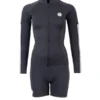 Two Bare Feet Unisex Perspective Full Zip 2.5mm Wetsuit Jacket & Hotpants Set (Black/Grey/Grey)