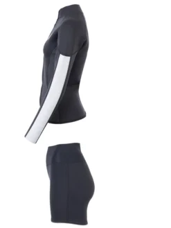 Two Bare Feet Unisex Perspective Full Zip 2.5mm Wetsuit Jacket & Hotpants Set (Black/Grey/Grey) 11 Two Bare Feet Unisex Perspective Full Zip 2.5mm Wetsuit Jacket & Hotpants Set (Black/Grey/Grey) -Surfboards Sales ucdcww l