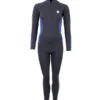 Two Bare Feet Unisex Perspective Half Zip 2.5mm Wetsuit Jacket & Pants Set (Black/Blue)