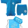 Premier Baby Swim Kit - Newborn Wetsuit + Nappy Shorts + Towel + Bag (Aqua)