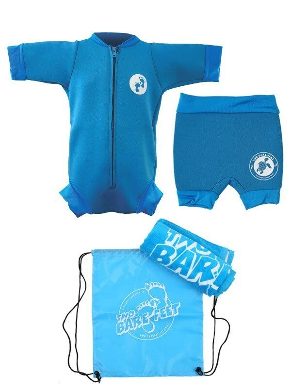 Premier Baby Swim Kit - Newborn Wetsuit + Nappy Shorts + Towel + Bag (Aqua) 1 Premier Baby Swim Kit - Newborn Wetsuit + Nappy Shorts + Towel + Bag (Aqua)