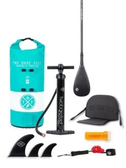 Two Bare Feet Sport Air (Allround XL) 10'10" X 33" X 6" Inflatable SUP Ultimate Pack (Teal) -Surfboards Sales ultimate teal 1