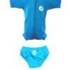 Essentials Baby Swim Kit - Newborn Wetsuit + Swim Nappy (Aqua)