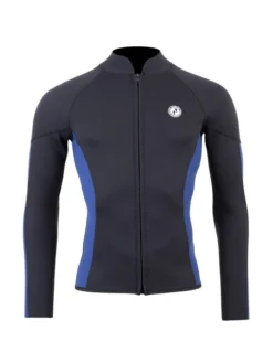 Two Bare Feet Perspective Full Zip 2.5mm Wetsuit Jacket (Black/Blue)