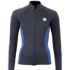 Two Bare Feet Unisex Perspective Full Zip 2.5mm Wetsuit Jacket (Black/Blue)