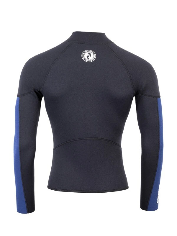 Two Bare Feet Perspective Full Zip 2.5mm Wetsuit Jacket (Black/Blue) 5 Two Bare Feet Perspective Full Zip 2.5mm Wetsuit Jacket (Black/Blue) - Image 5