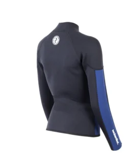 Two Bare Feet Unisex Perspective Full Zip 2.5mm Wetsuit Jacket (Black/Blue) -Surfboards Sales unisex perspective full zip jacket black blue denim 6 5