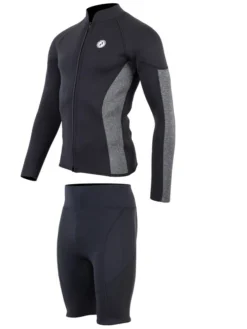 Two Bare Feet Perspective Full Zip 2.5mm Wetsuit Jacket & Shorts Set (Black/Grey) 10 Two Bare Feet Perspective Full Zip 2.5mm Wetsuit Jacket & Shorts Set (Black/Grey) -Surfboards Sales unisex perspective full zip jacket black delta vista shorts 3