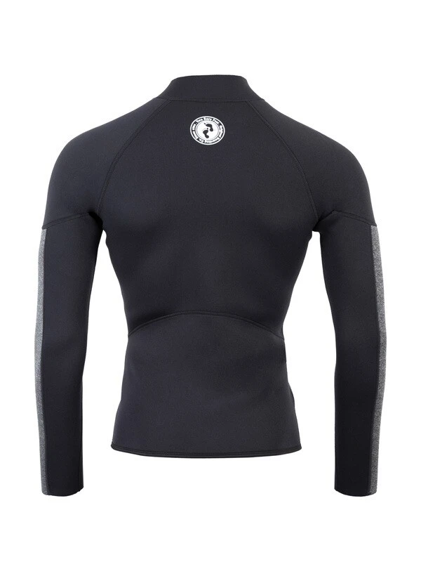 Two Bare Feet Perspective Full Zip 2.5mm Wetsuit Jacket & Shorts Set (Black/Grey) 6 Two Bare Feet Perspective Full Zip 2.5mm Wetsuit Jacket & Shorts Set (Black/Grey) - Image 6