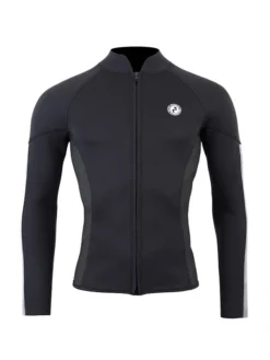Two Bare Feet Perspective Full Zip 2.5mm Wetsuit Jacket (Black/Grey/Grey)