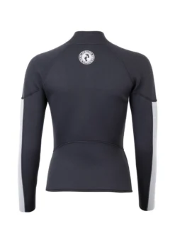 Two Bare Feet Unisex Perspective Half Zip 2.5mm Wetsuit Jacket (Black/Grey/Grey) -Surfboards Sales unisex perspective half zip jacket black grey grey 5