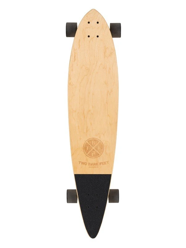 Two Bare Feet Valencia 44in Canadian Maple Longboard Skateboard Complete (Black Wheels) 2 Two Bare Feet Valencia 44in Canadian Maple Longboard Skateboard Complete (Black Wheels) - Image 2
