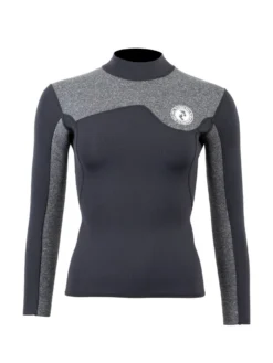 Two Bare Feet Womens Aspect Fleece Lined Zipless Thermal 2.5mm Superstretch Wetsuit Top & Shorts Set (Black/Grey) 12 Two Bare Feet Womens Aspect Fleece Lined Zipless Thermal 2.5mm Superstretch Wetsuit Top & Shorts Set (Black/Grey) -Surfboards Sales w1a8mz m