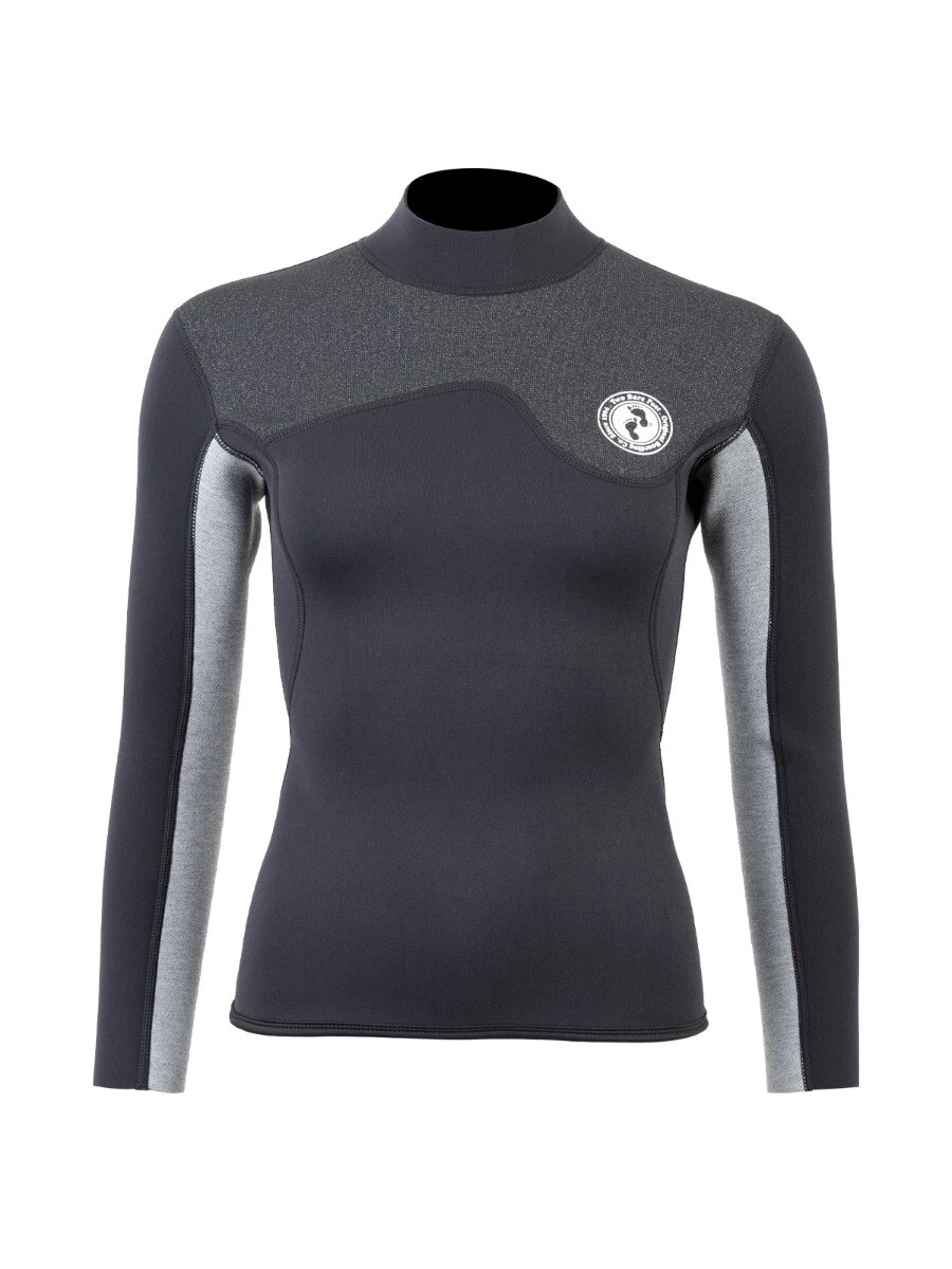 Two Bare Feet Womens Aspect Back Zip 2.5mm Wetsuit Jacket & Shorts Set (Black/Grey/Grey) 5 Two Bare Feet Womens Aspect Back Zip 2.5mm Wetsuit Jacket & Shorts Set (Black/Grey/Grey) - Image 5