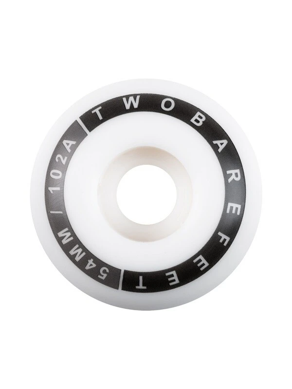 Two Bare Feet 54mm Classic Skateboard Wheels (102a) 2 Two Bare Feet 54mm Classic Skateboard Wheels (102a) - Image 2