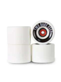 Sessions 78A Longboard Skateboard Wheels (70mm White) With Two Bare Feet Pro Series 7 Bearings 7 Sessions 78A Longboard Skateboard Wheels (70mm White) With Two Bare Feet Pro Series 7 Bearings -Surfboards Sales white stacked 2