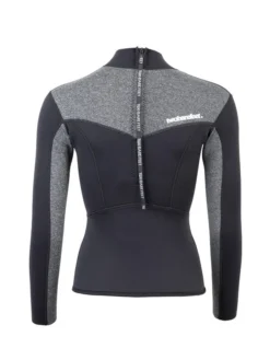 Two Bare Feet Womens Aspect Back Zip 2.5mm Wetsuit Jacket (Black/Grey) 12 Two Bare Feet Womens Aspect Back Zip 2.5mm Wetsuit Jacket (Black/Grey) -Surfboards Sales womens aspect back zip jacket black delta 5
