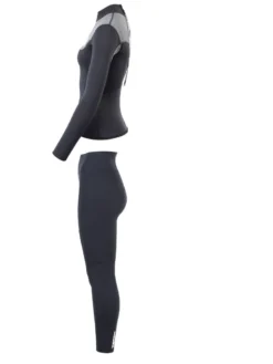 Two Bare Feet Womens Aspect Back Zip 2.5mm Wetsuit Jacket & Pants Set (Black/Grey) 11 Two Bare Feet Womens Aspect Back Zip 2.5mm Wetsuit Jacket & Pants Set (Black/Grey) -Surfboards Sales womens aspect back zip jacket black delta vista pants 4 2