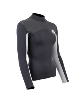 Two Bare Feet Womens Aspect Back Zip 2.5mm Wetsuit Jacket (Black/Grey/Grey) 15 Two Bare Feet Womens Aspect Back Zip 2.5mm Wetsuit Jacket (Black/Grey/Grey) -Surfboards Sales womens aspect back zip jacket black grey grey 8 1