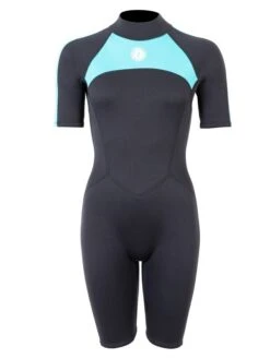 Two Bare Feet Flare 2.5mm Womens Superstretch Shorty Wetsuit (Mint)