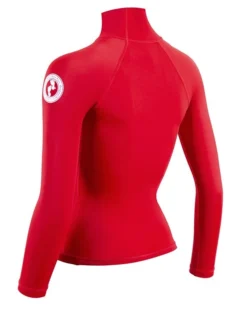 Two Bare Feet Unisex Long Sleeve Rash Vest (Red) -Surfboards Sales womens long sleeve red 4