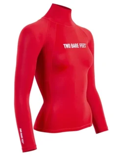 Two Bare Feet Unisex Long Sleeve Rash Vest (Red) -Surfboards Sales womens long sleeve red 8