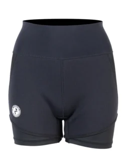 Two Bare Feet Womens Vista 2.5mm Neoprene Wetsuit Overlaid Hotpants (Black)