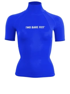 Two Bare Feet Unisex Short Sleeve Rash Vest (Blue)