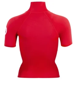 Two Bare Feet Unisex Short Sleeve Rash Vest (Red) 12 Two Bare Feet Unisex Short Sleeve Rash Vest (Red) -Surfboards Sales womens short sleeve red 5 1
