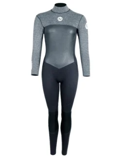 Two Bare Feet Thunderclap Pro 3/2mm Womens Wetsuit (Black/Delta Grey)