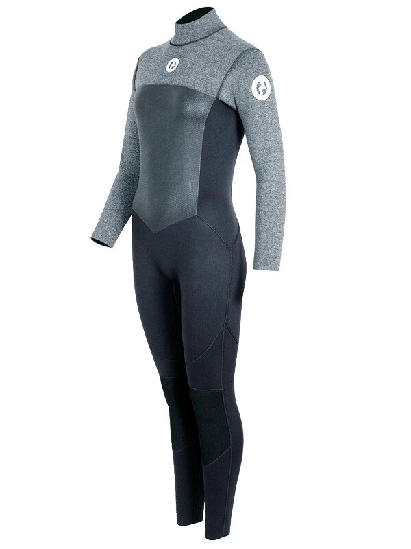 Two Bare Feet Thunderclap Pro 3/2mm Womens Wetsuit (Black/Delta Grey) 2 Two Bare Feet Thunderclap Pro 3/2mm Womens Wetsuit (Black/Delta Grey) - Image 2