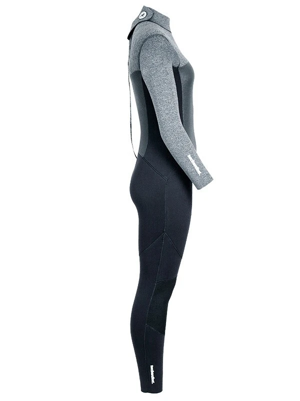Two Bare Feet Thunderclap Pro 5/4mm Womens Winter Wetsuit (Black/Delta Grey) 7 Two Bare Feet Thunderclap Pro 5/4mm Womens Winter Wetsuit (Black/Delta Grey) - Image 7