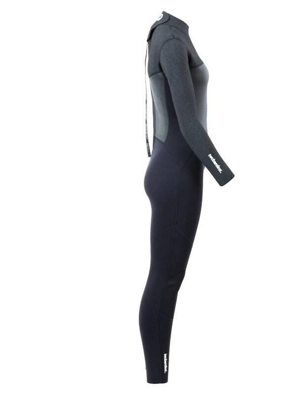 Two Bare Feet Thunderclap Pro 5/4mm Womens Winter Wetsuit (Black/Dark Grey) 7 Two Bare Feet Thunderclap Pro 5/4mm Womens Winter Wetsuit (Black/Dark Grey) - Image 7