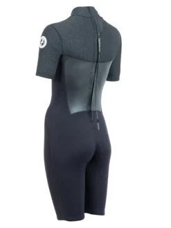 Two Bare Feet Thunderclap Pro 3/2mm Womens Shorty Wetsuit (Black/Dark Grey) -Surfboards Sales womens thunderclap pro shorty dark 4