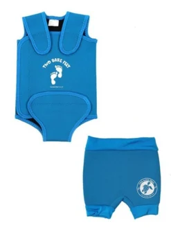 Essentials Baby Swim Kit - Wrap + Nappy Shorts (Aqua)