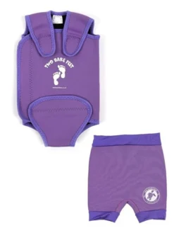Essentials Baby Swim Kit - Wrap + Nappy Shorts (Lilac)
