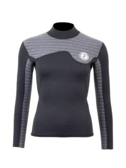 Two Bare Feet Womens Aspect Back Zip 2.5mm Wetsuit Jacket & Hotpants Set (Black/Grey Stripes) 12 Two Bare Feet Womens Aspect Back Zip 2.5mm Wetsuit Jacket & Hotpants Set (Black/Grey Stripes) -Surfboards Sales wv52my x